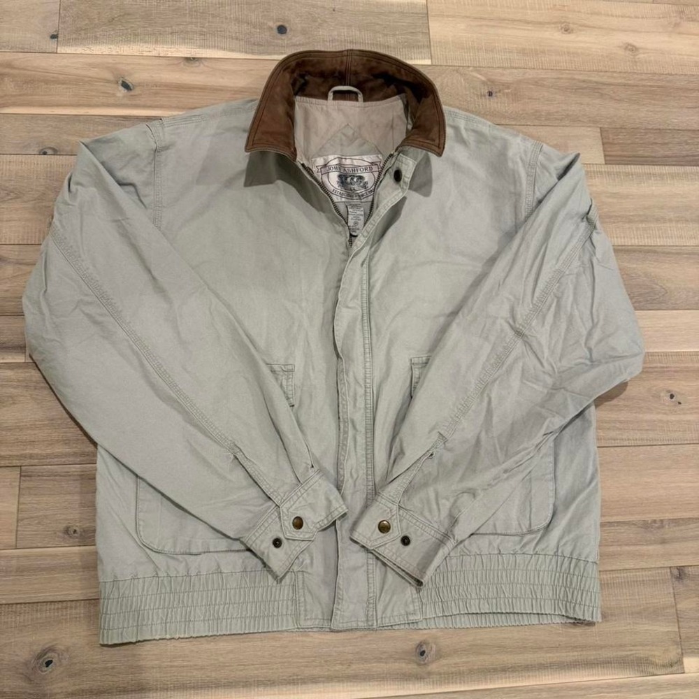 Tan and brown vintage John Ashford jacket jacket Sz Med